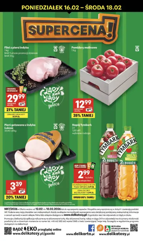 Delikatesy Centrum - gazetka promocyjna Gazetka  do środy 18.02 - strona 40