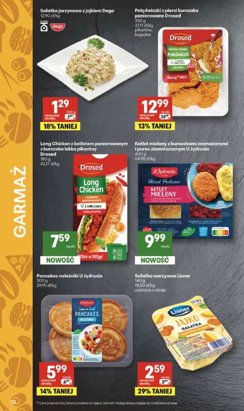 Delikatesy Centrum - gazetka promocyjna Gazetka  do środy 18.02 - strona 22