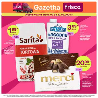 Frisco - gazetka promocyjna Gazetka od poniedziałku 09.02 do niedzieli 22.02