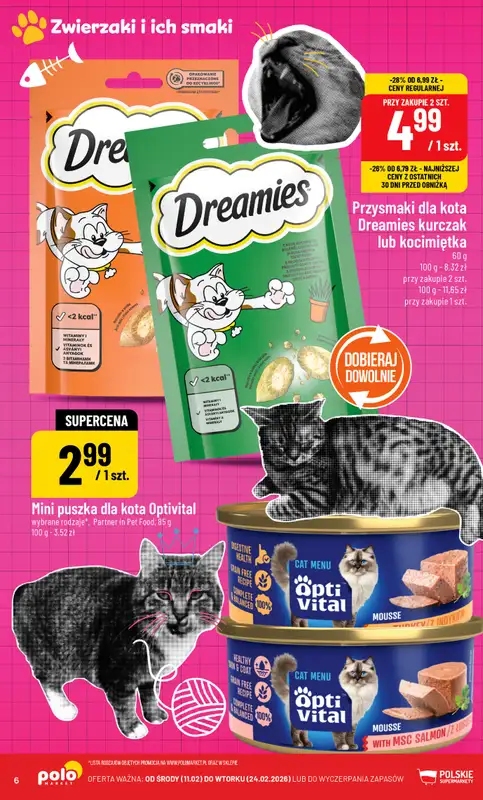 POLOmarket - gazetka promocyjna Katalog Zwierzaki i ich smaki od środy 11.02 do wtorku 24.02 - strona 6