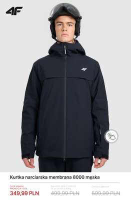 Kurtka narciarska membrana 8000 męska