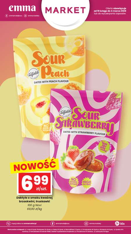 emma MARKET - gazetka promocyjna Plakat promocyjny od czwartku 19.02 do środy 04.03