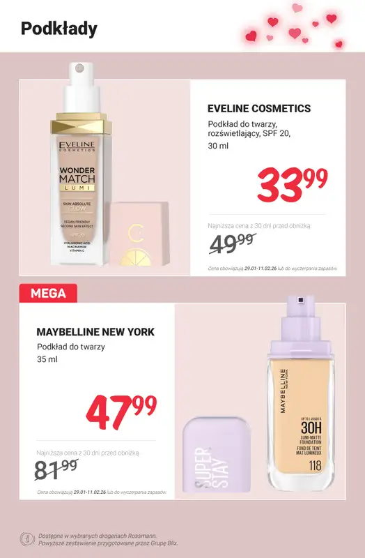Rossmann - gazetka promocyjna Z kosmetyczki romantyczki - PROMOCJE od poniedziałku 09.02 do środy 11.02 - strona 2