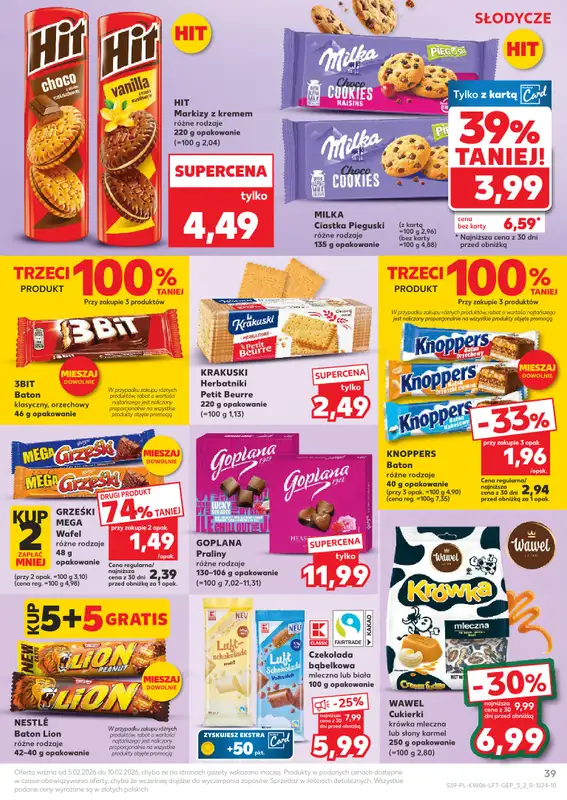 Kaufland - gazetka promocyjna Oferta Kaufland od czwartku 05.02 do wtorku 10.02 - strona 39