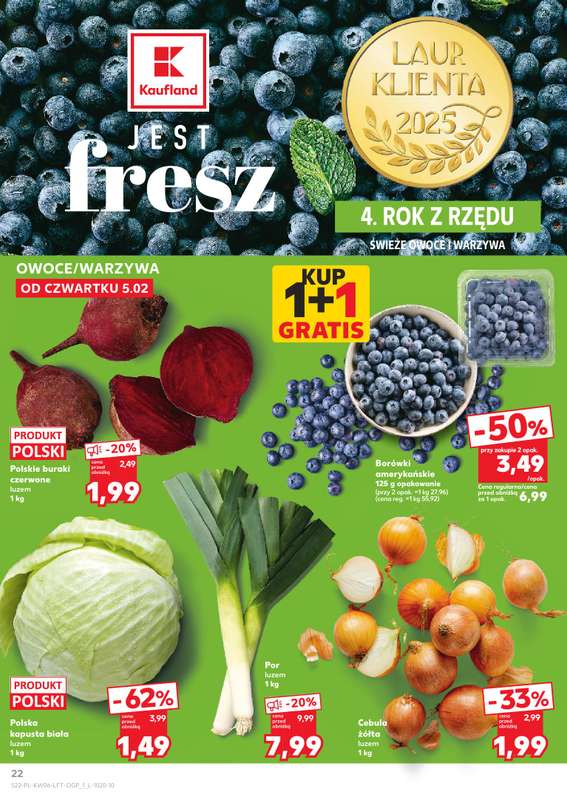 Kaufland - gazetka promocyjna Oferta Kaufland od czwartku 05.02 do wtorku 10.02 - strona 22