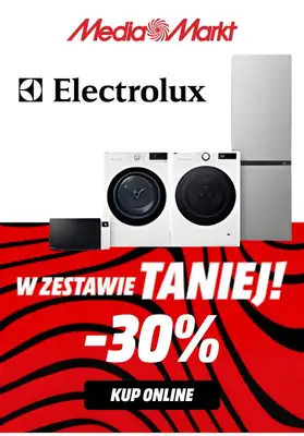 Media Markt - gazetka promocyjna -30% na drugi tańszy produkt Electrolux od poniedziałku 09.02 do wtorku 17.02