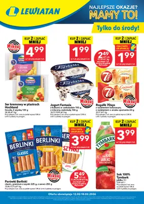 LEWIATAN - gazetka promocyjna Kupuj i zyskaj więcej od czwartku 12.02 do środy 18.02