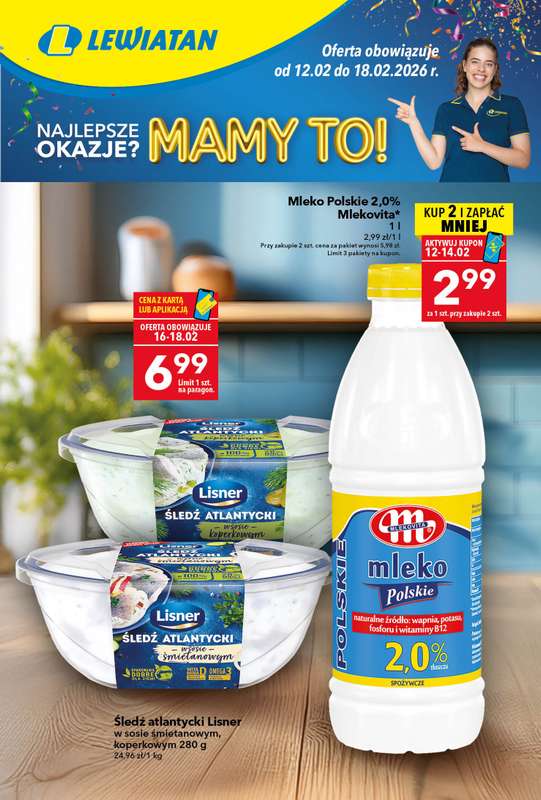 LEWIATAN - gazetka promocyjna Gazetka „MAMY TO w Lewiatanie  do środy 18.02