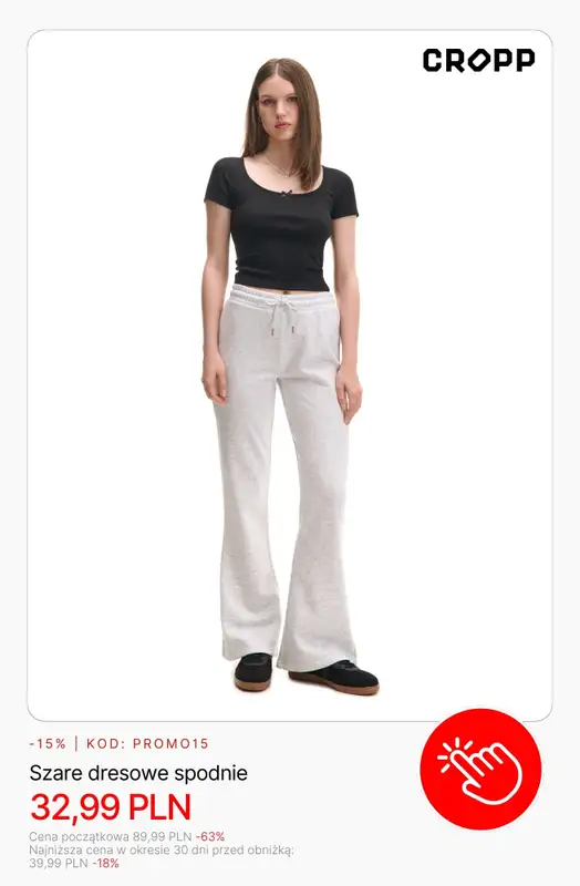 Cropp - gazetka promocyjna Wyprzedaż: do 49,99 PLN dla niej od poniedziałku 09.02  - strona 6