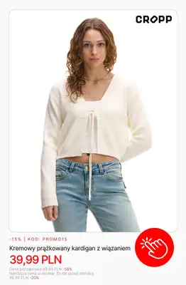 Cropp - gazetka promocyjna Wyprzedaż: do 49,99 PLN dla niej od poniedziałku 09.02  - strona 3