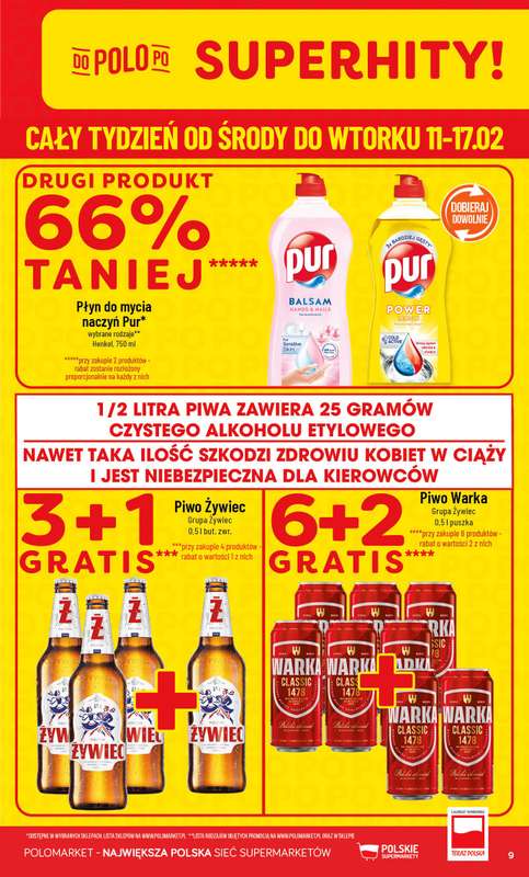 POLOmarket - gazetka promocyjna Gazetka od środy 11.02 do wtorku 17.02 - strona 9