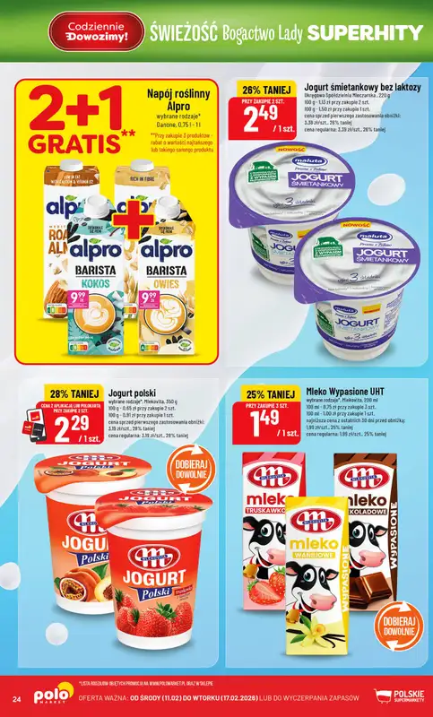 POLOmarket - gazetka promocyjna Gazetka od środy 11.02 do wtorku 17.02 - strona 24