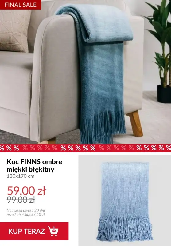 Homla - gazetka promocyjna Ciepłe koce   - strona 2