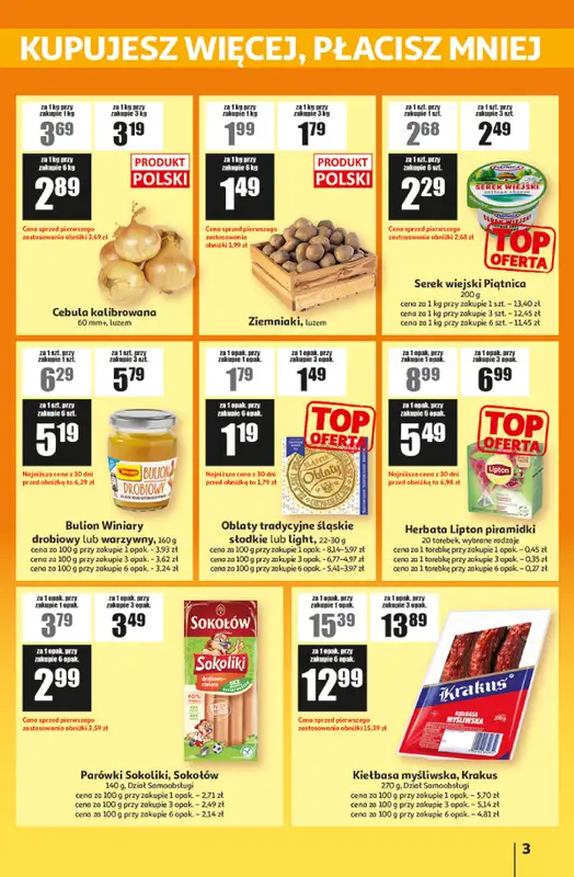 Auchan - gazetka promocyjna Gazetka ATAC Hiper Discount od czwartku 12.02 do środy 04.03 - strona 3
