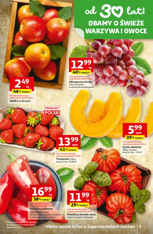 Auchan - gazetka promocyjna Gazetka 30 Lat Supermarket Auchan   - strona 3