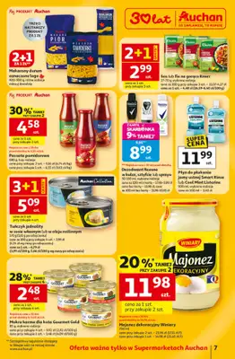 Auchan - gazetka promocyjna Gazetka 30 Lat Supermarket Auchan od czwartku 12.02 do środy 18.02 - strona 7
