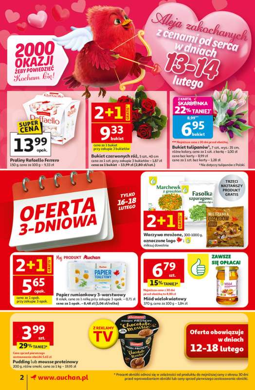 Auchan - gazetka promocyjna Gazetka 30 Lat Supermarket Auchan od czwartku 12.02 do środy 18.02 - strona 2