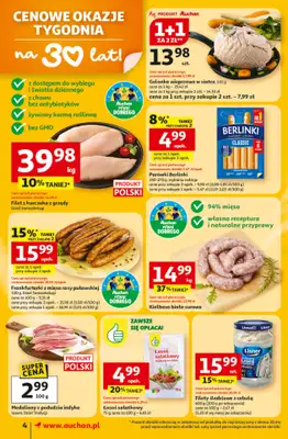 Auchan - gazetka promocyjna Gazetka 30 Lat Supermarket Auchan od czwartku 12.02 do środy 18.02 - strona 4