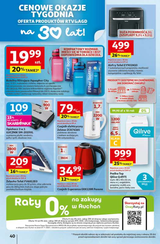 Auchan - gazetka promocyjna Gazetka 30 Lat Hipermarket Auchan od czwartku 12.02 do środy 18.02 - strona 40