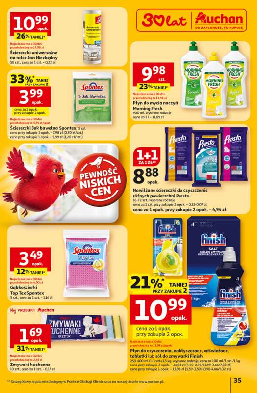 Auchan - gazetka promocyjna Gazetka 30 Lat Hipermarket Auchan od czwartku 12.02 do środy 18.02 - strona 35