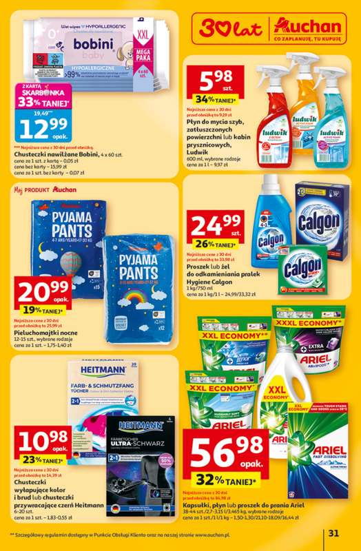 Auchan - gazetka promocyjna Gazetka 30 Lat Hipermarket Auchan od czwartku 12.02 do środy 18.02 - strona 31