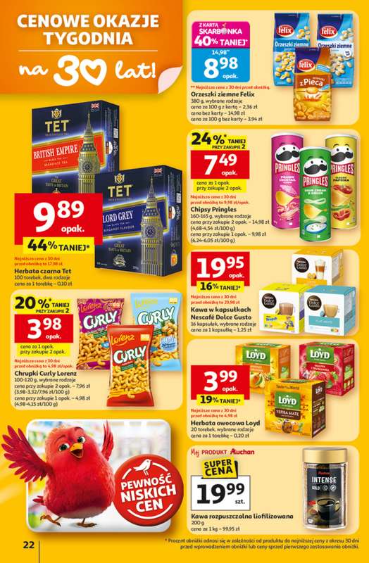 Auchan - gazetka promocyjna Gazetka 30 Lat Hipermarket Auchan od czwartku 12.02 do środy 18.02 - strona 22