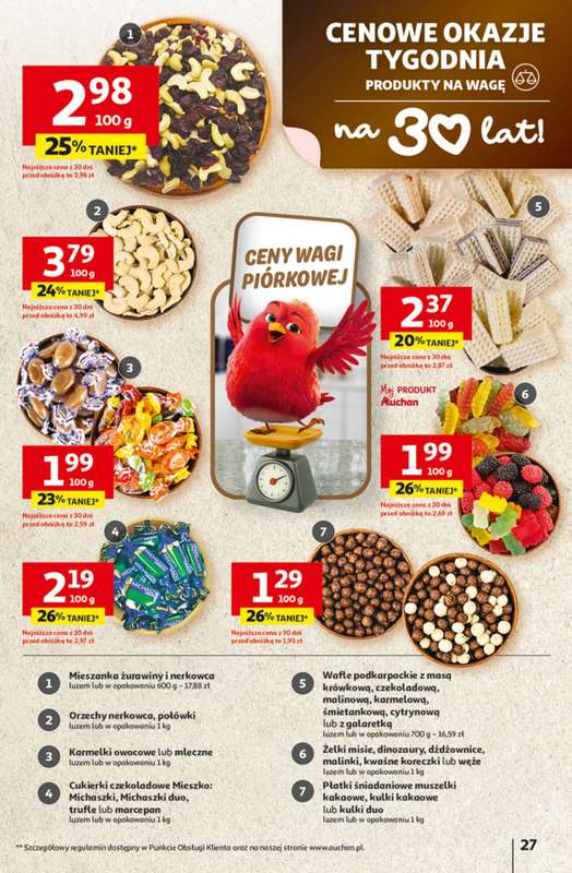 Auchan - gazetka promocyjna Gazetka 30 Lat Hipermarket Auchan od czwartku 12.02 do środy 18.02 - strona 27