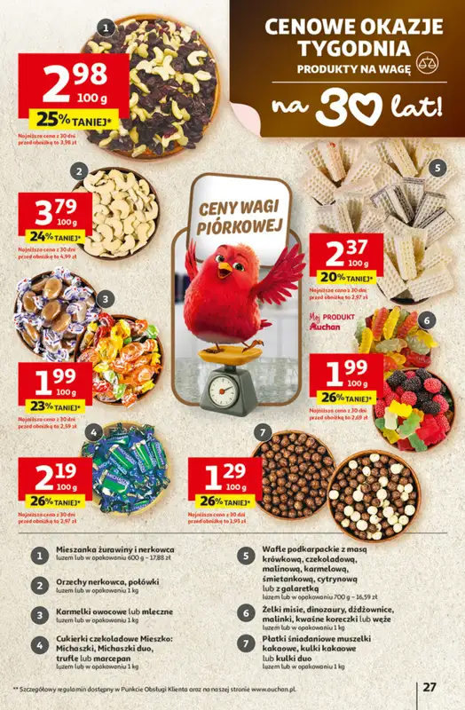 Auchan - gazetka promocyjna Gazetka 30 Lat Hipermarket Auchan od czwartku 12.02 do środy 18.02 - strona 27