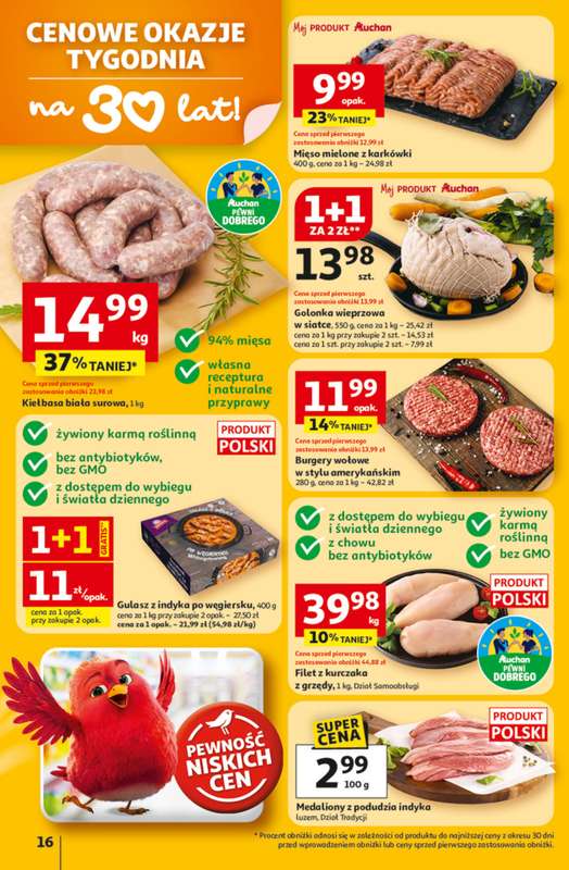 Auchan - gazetka promocyjna Gazetka 30 Lat Hipermarket Auchan od czwartku 12.02 do środy 18.02 - strona 16