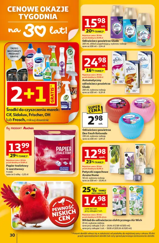 Auchan - gazetka promocyjna Gazetka 30 Lat Hipermarket Auchan od czwartku 12.02 do środy 18.02 - strona 30