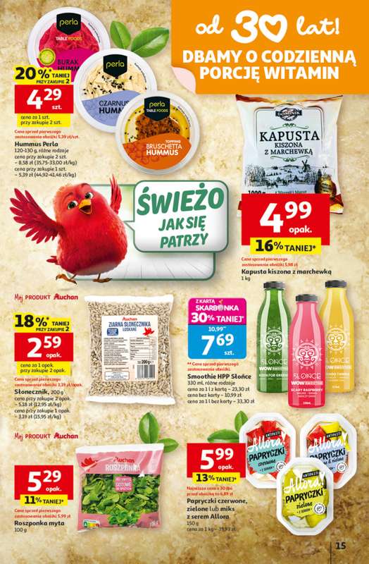 Auchan - gazetka promocyjna Gazetka 30 Lat Hipermarket Auchan od czwartku 12.02 do środy 18.02 - strona 15