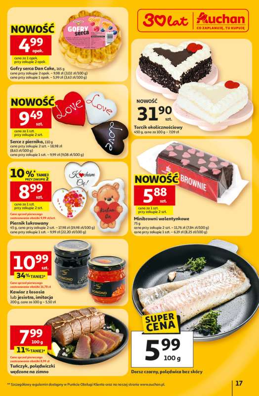 Auchan - gazetka promocyjna Gazetka 30 Lat Hipermarket Auchan od czwartku 12.02 do środy 18.02 - strona 17