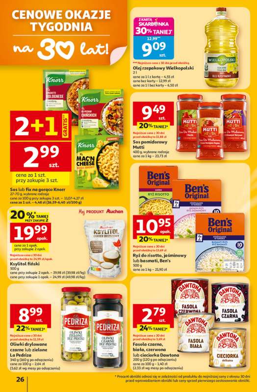 Auchan - gazetka promocyjna Gazetka 30 Lat Hipermarket Auchan od czwartku 12.02 do środy 18.02 - strona 26