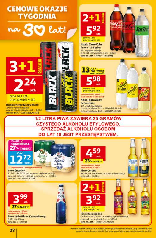 Auchan - gazetka promocyjna Gazetka 30 Lat Hipermarket Auchan od czwartku 12.02 do środy 18.02 - strona 28