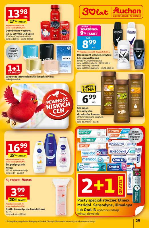 Auchan - gazetka promocyjna Gazetka 30 Lat Hipermarket Auchan od czwartku 12.02 do środy 18.02 - strona 29