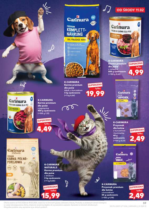 Kaufland - gazetka promocyjna Oferta Kaufland od środy 11.02 do środy 18.02 - strona 59