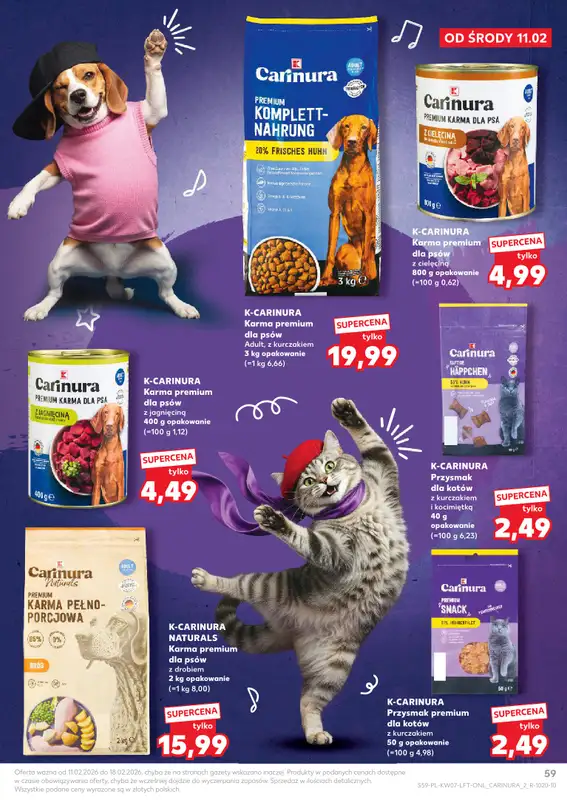 Kaufland - gazetka promocyjna Oferta Kaufland od środy 11.02 do środy 18.02 - strona 59