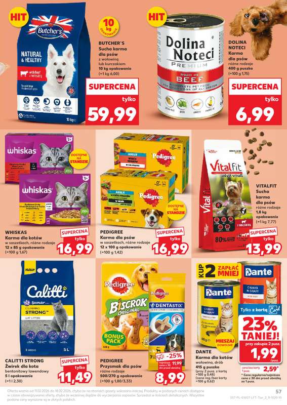 Kaufland - gazetka promocyjna Oferta Kaufland od środy 11.02 do środy 18.02 - strona 57