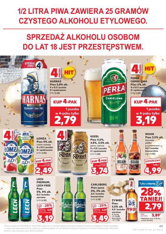 Kaufland - gazetka promocyjna Oferta Kaufland od środy 11.02 do środy 18.02 - strona 49