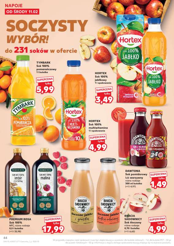 Kaufland - gazetka promocyjna Oferta Kaufland od środy 11.02 do środy 18.02 - strona 44