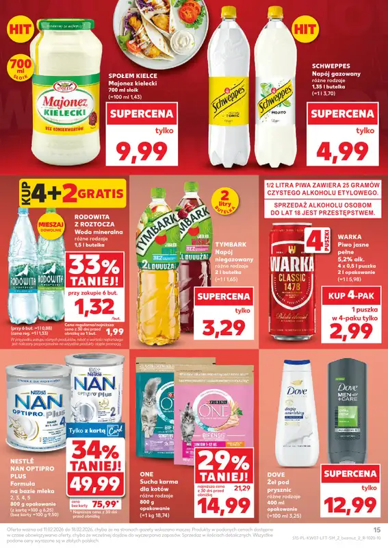 Kaufland - gazetka promocyjna Oferta Kaufland od środy 11.02 do środy 18.02 - strona 15