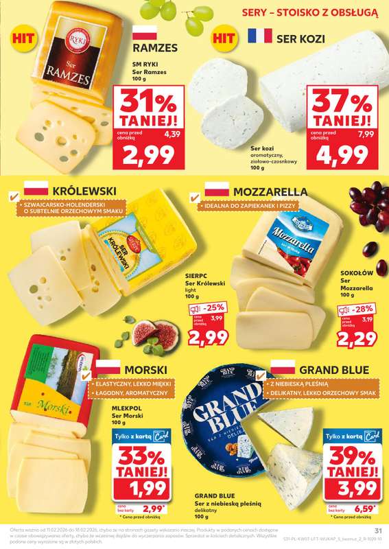 Kaufland - gazetka promocyjna Oferta Kaufland od środy 11.02 do środy 18.02 - strona 31