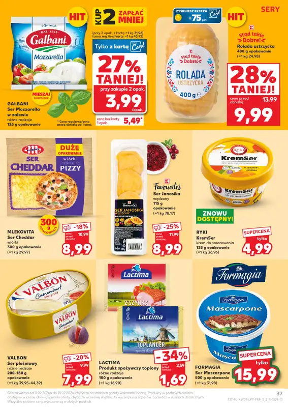 Kaufland - gazetka promocyjna Oferta Kaufland od środy 11.02 do środy 18.02 - strona 37
