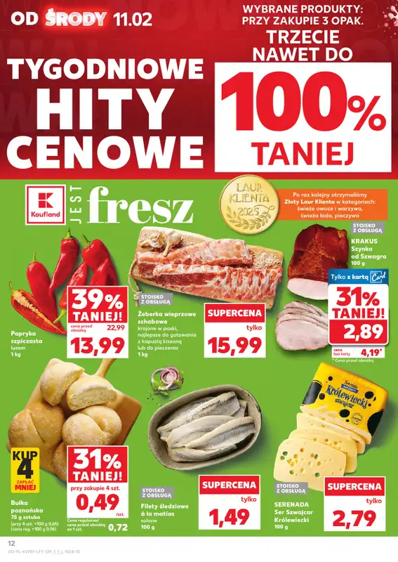 Kaufland - gazetka promocyjna Oferta Kaufland od środy 11.02 do środy 18.02 - strona 12
