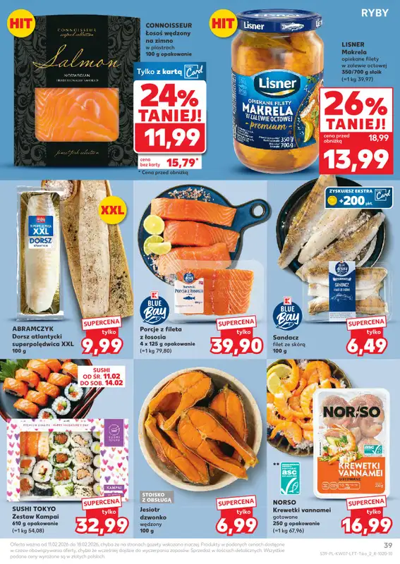 Kaufland - gazetka promocyjna Oferta Kaufland od środy 11.02 do środy 18.02 - strona 39
