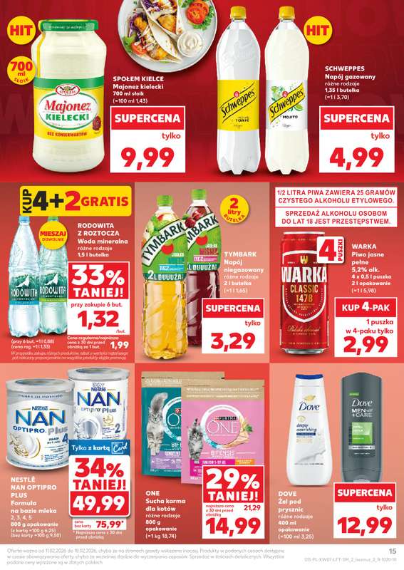 Kaufland - gazetka promocyjna Oferta Kaufland od środy 11.02 do środy 18.02 - strona 15