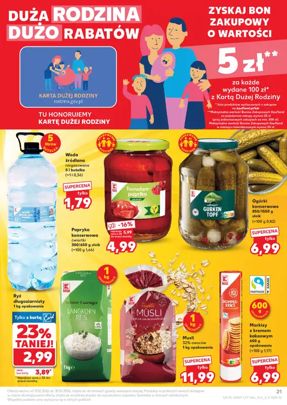 Kaufland - gazetka promocyjna Oferta Kaufland od środy 11.02 do środy 18.02 - strona 21