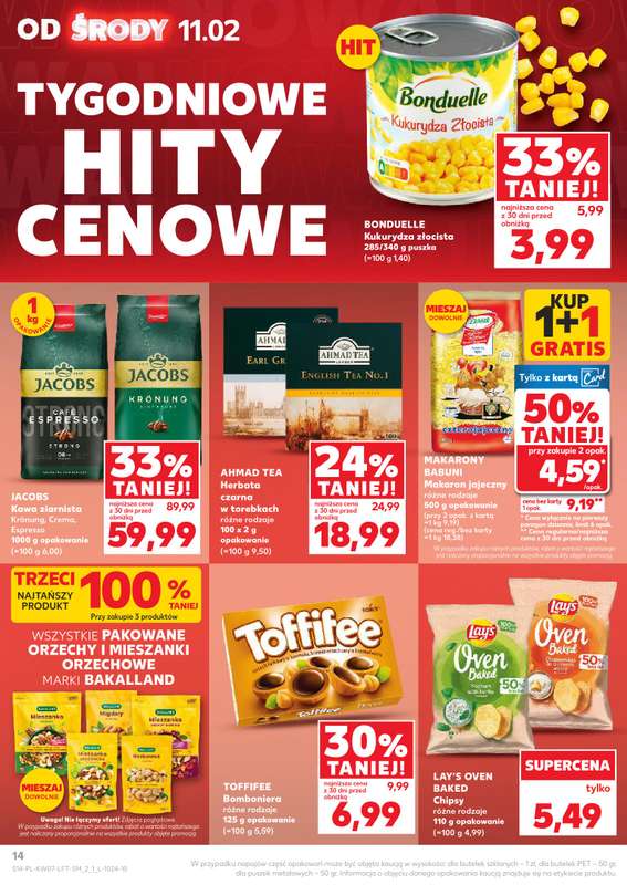 Kaufland - gazetka promocyjna Oferta Kaufland od środy 11.02 do środy 18.02 - strona 14