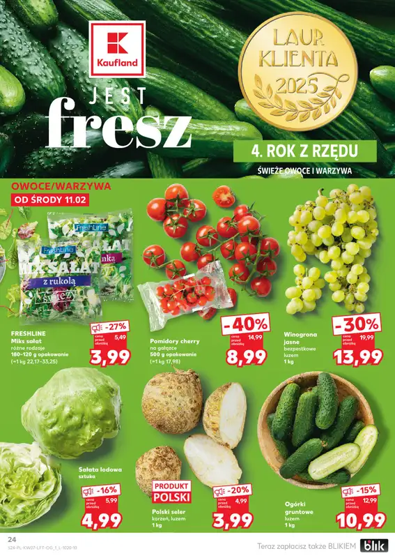 Kaufland - gazetka promocyjna Oferta Kaufland od środy 11.02 do środy 18.02 - strona 24