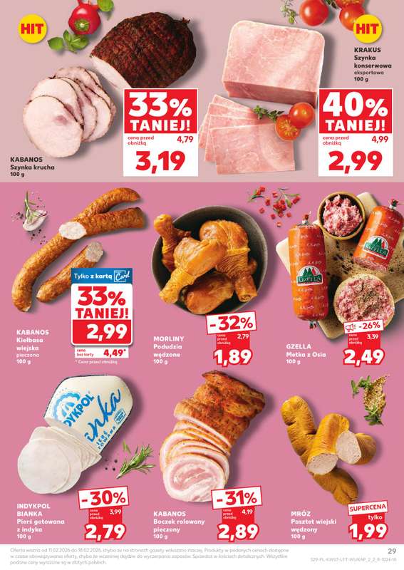 Kaufland - gazetka promocyjna Oferta Kaufland od środy 11.02 do środy 18.02 - strona 29